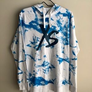 Blue Tie-dye Hoodie